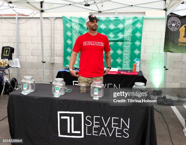 General view of atmosphere at the Athletes vs Cancer Smoke4aCure Event on August 9, 2018 in Inglewood, California.