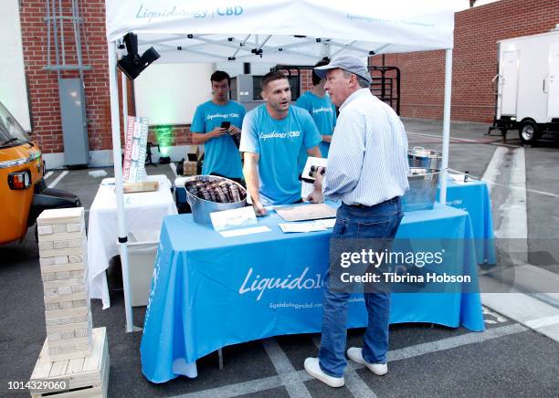 Guests attend the Athletes vs Cancer Smoke4aCure Event on August 9, 2018 in Inglewood, California.