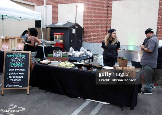 General view of atmosphere at the Athletes vs Cancer Smoke4aCure Event on August 9, 2018 in Inglewood, California.