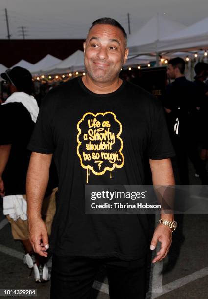 Russell Peters attends the Athletes vs Cancer Smoke4aCure Event on August 9, 2018 in Inglewood, California.