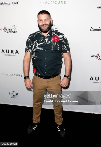 Guillermo Diaz attends the Athletes vs Cancer Smoke4aCure Event on August 9, 2018 in Inglewood, California.