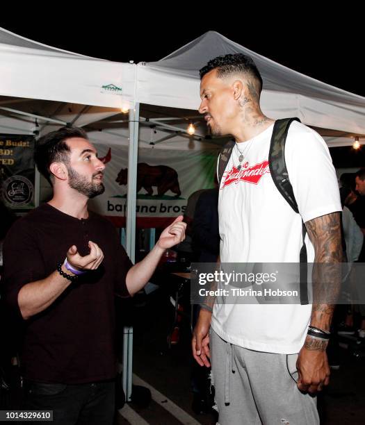 Matt Barnes attends the Athletes vs Cancer Smoke4aCure Event on August 9, 2018 in Inglewood, California.