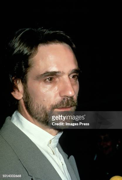 Jeremy Irons at the premiere of 'House of The Spirits' circa 1994 in New York.