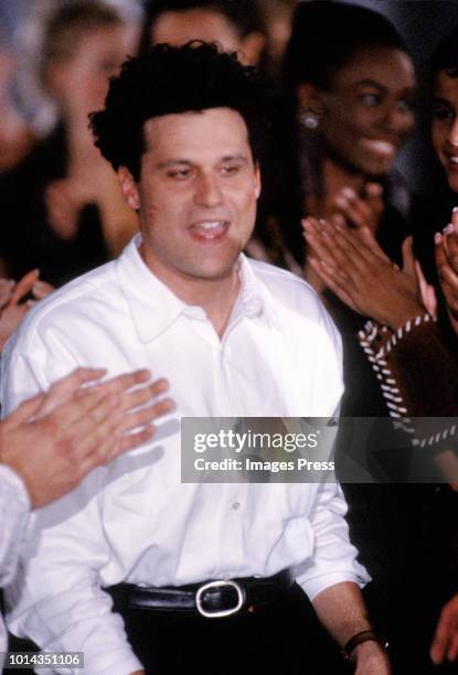 Designer Isaac Mizrahi during New York Fashion Week circa 1991 in New York.