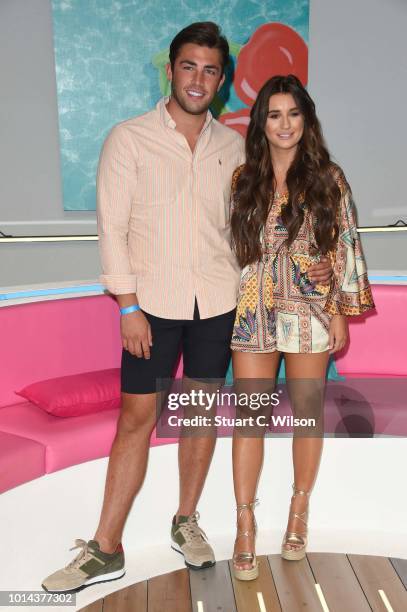 Jack Fincham and Dani Dyer during the 'Love Island Live' photocall at ICC Auditorium on August 10, 2018 in London, England.