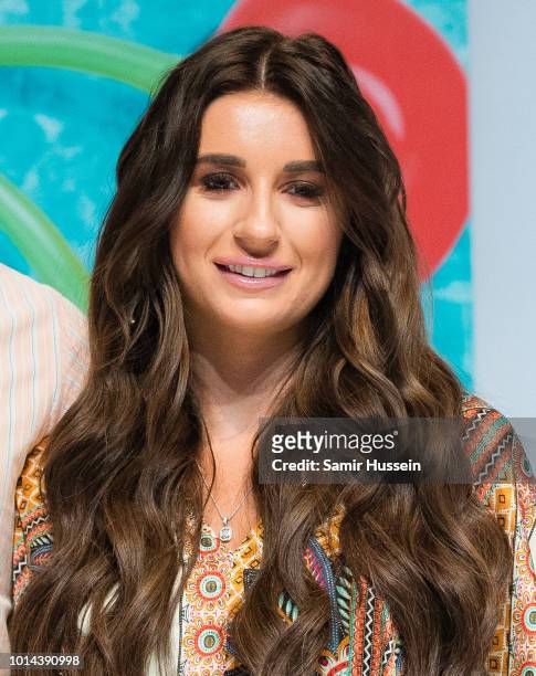 Dani Dyer attends the 'Love Island Live' photocall at ICC Auditorium on August 10, 2018 in London, England.