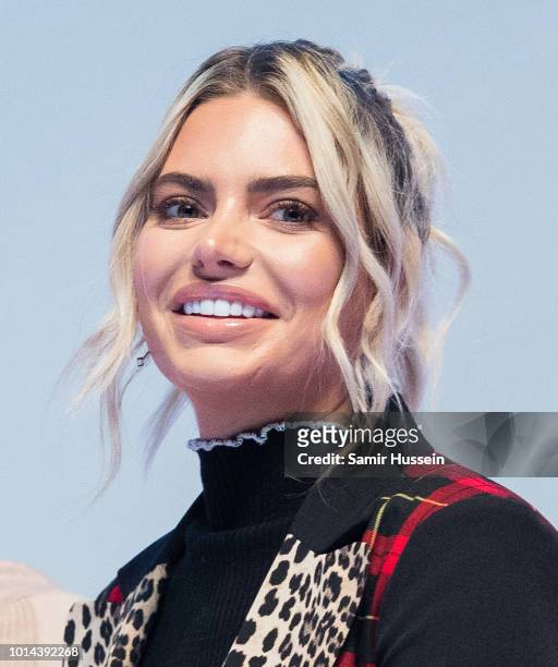 Megan Barton Hanson during the 'Love Island Live' photocall at ICC Auditorium on August 10, 2018 in London, England.