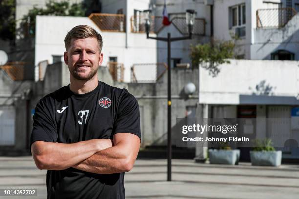 Linus Persson new player of Ivry during a photoshoot on August 10, 2018 in Ivry-sur-Seine, France.