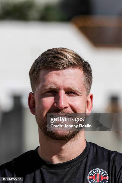 Linus Persson new player of Ivry during a photoshoot on August 10, 2018 in Ivry-sur-Seine, France.