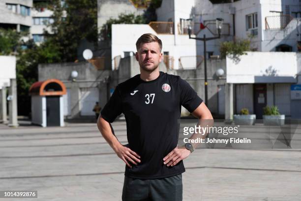 Linus Persson new player of Ivry during a photoshoot on August 10, 2018 in Ivry-sur-Seine, France.