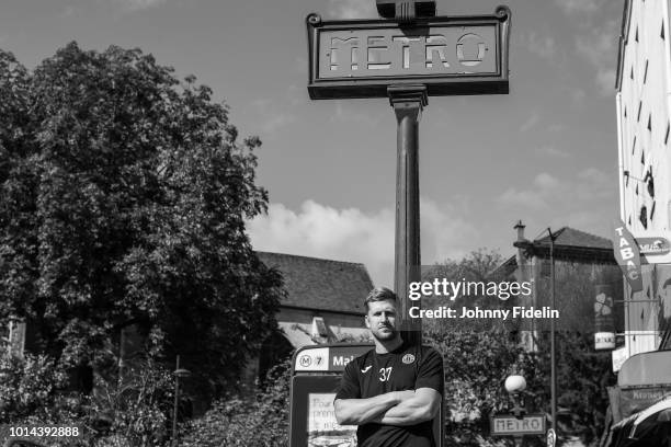 Linus Persson new player of Ivry during a photoshoot on August 10, 2018 in Ivry-sur-Seine, France.