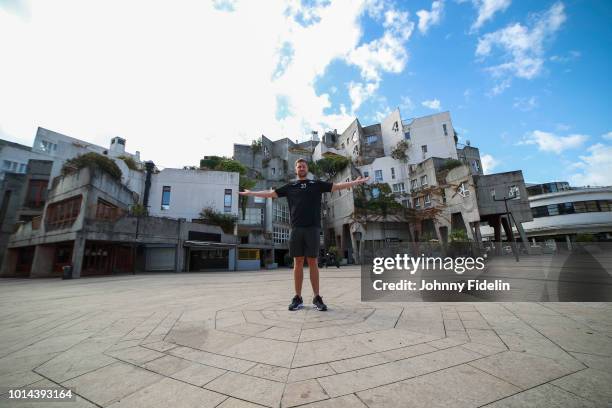 Linus Persson new player of Ivry during a photoshoot on August 10, 2018 in Ivry-sur-Seine, France.