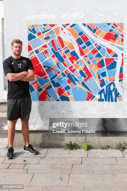 Linus Persson new player of Ivry during a photoshoot on August 10, 2018 in Ivry-sur-Seine, France.