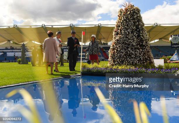 Dublin , Ireland - 10 August 2018; Officials inspect the course prior to the Longines FEI Jumping Nations Cup of Ireland during the StenaLine Dublin...