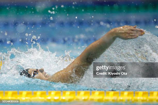 Kathleen Baker of the United States competes in the Women's 200m Backstroke Final on day two of the Pan Pacific Swimming Championships at Tokyo...