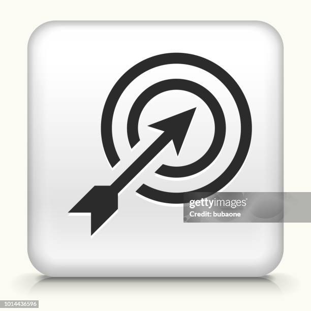 target and arrow icon - target audience stock illustrations