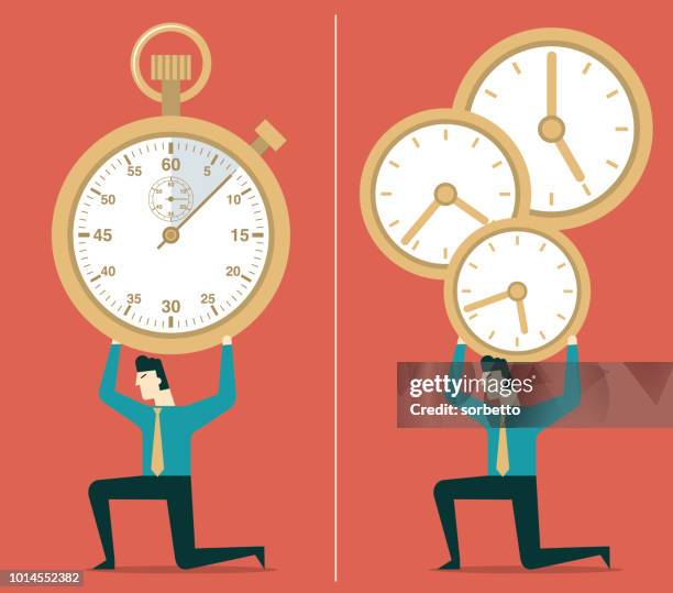 time pressure - cluster headache stock illustrations