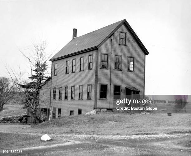 The former shop and store house at Brook Farm in the West Roxbury neighborhood of Boston is pictured circa December 1932.