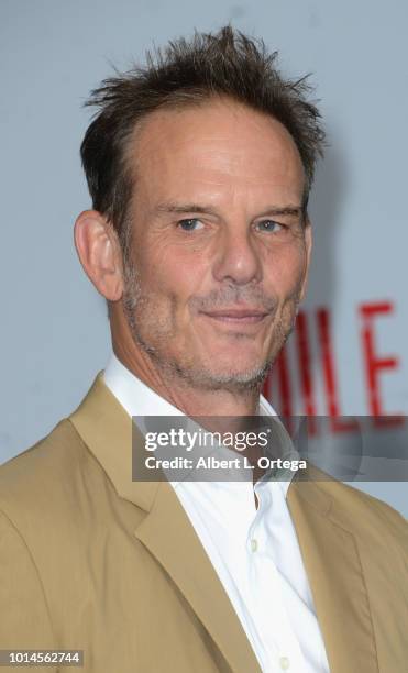 Director Peter Berg arrives for the Premiere Of STX Films' "Mile 22" held at Westwood Village Theatre on August 9, 2018 in Westwood, California.