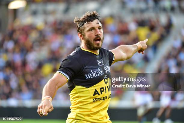 Marc Andreu of La Rochelle during the pre-season friendly match between La Rochelle and Stade Francais on August 10, 2018 in La Rochelle, France.