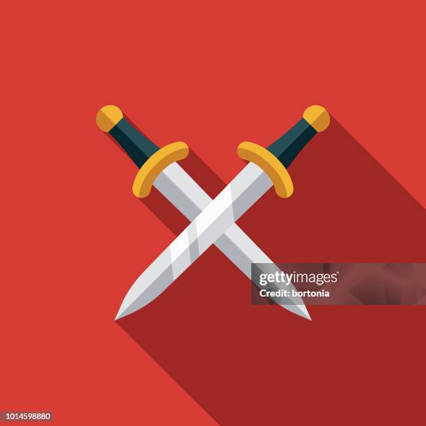 stockillustraties, clipart, cartoons en iconen met zwaarden design griekenland pictogram - sparta greece