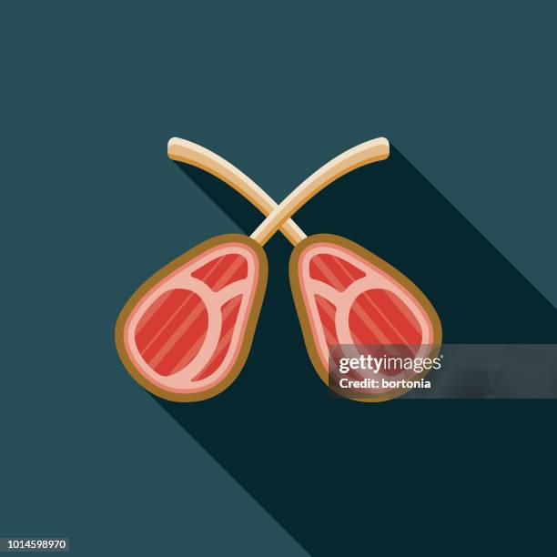 illustrazioni stock, clip art, cartoni animati e icone di tendenza di icona di lamb design greece - cucina greca