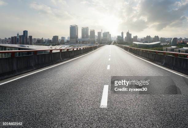century avenue, pudong,shanghai,china - east asia, - road front view stock pictures, royalty-free photos & images