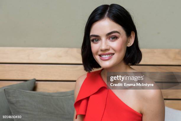 Lucy Hale attends 'Lucy Hale hosts St. Jude Luncheon to kick-off Childhood Cancer Awareness Month' at Lucques on August 10, 2018 in Los Angeles,...