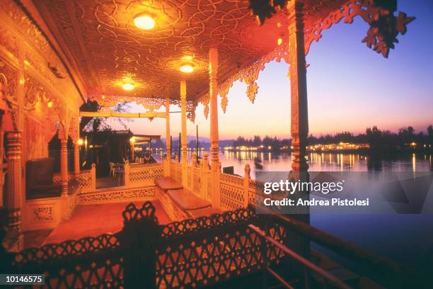 houseboats, kashmir, srinagar, india - jammu and kashmir bildbanksfoton och bilder