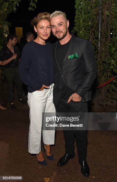 Emma Willis and cast member Matt Willis attend the press night after party for "Little Shop Of Horrors" at Regent's Park Open Air Theatre on August...