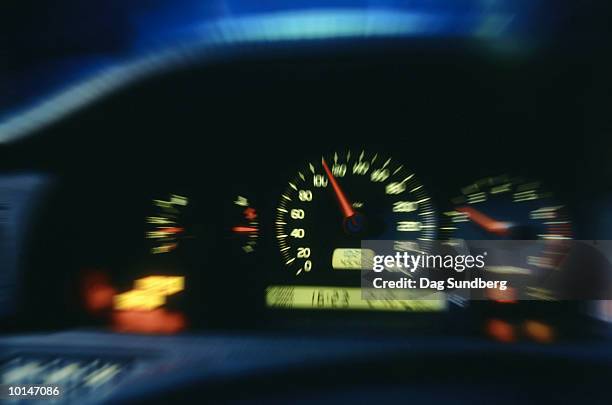 dashboard - tachimetro foto e immagini stock