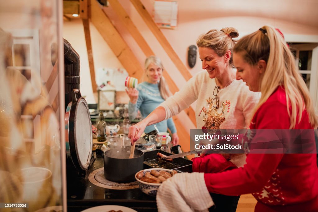 Preparing Christmas Breakfast