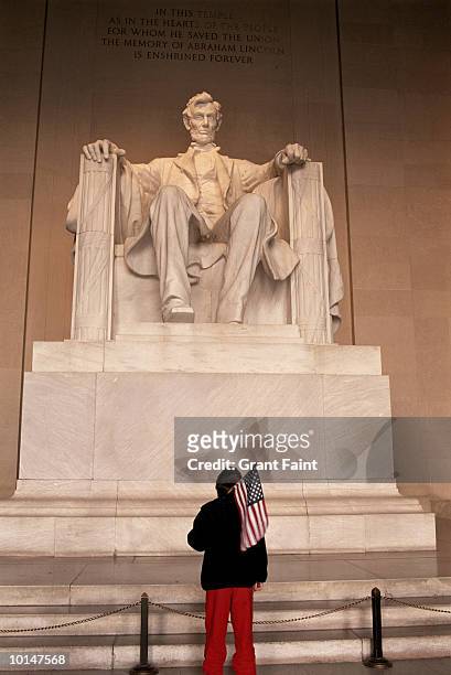 lincoln memorial, washington dc, usa - lincoln monument stock pictures, royalty-free photos & images