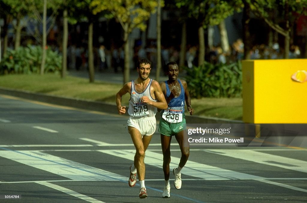 Gelindo Bordin and Ahmed Saleh