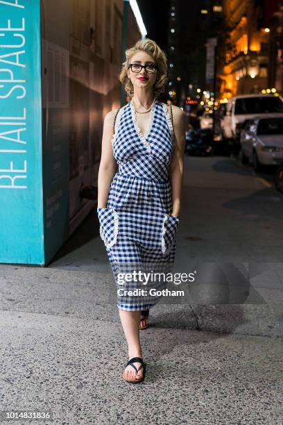 Caylee Cowan is seen in Midtown on August 10, 2018 in New York City.