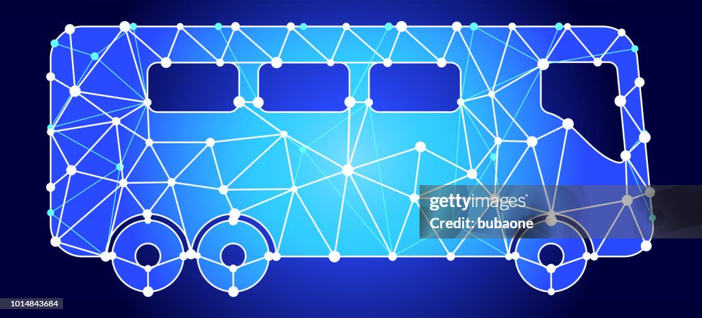 Bus Blue Triangle Node Vector Pattern High-Res Vector Graphic - Getty ...