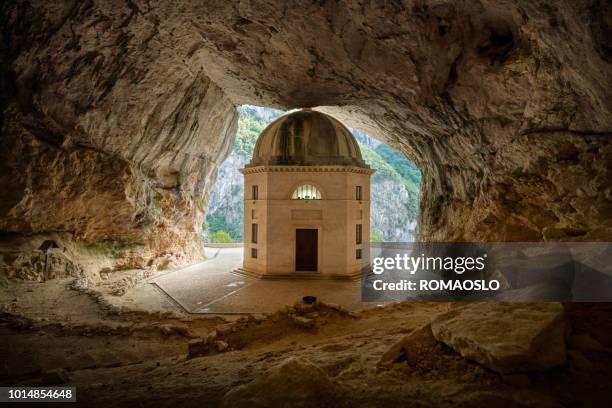 temple of valadier in genga, marche italy - marche italy stock pictures, royalty-free photos & images