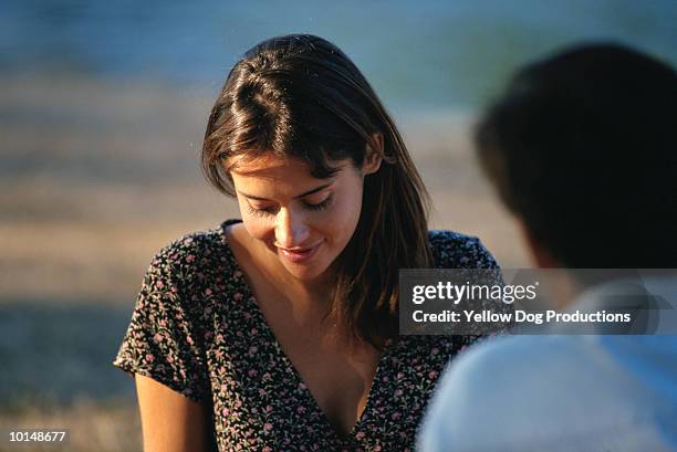 couple, moret sur loing, france - tímido fotografías e imágenes de stock