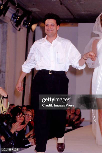 Designer Isaac Mizrahi during New York Fashion Week circa 1991 in New York.