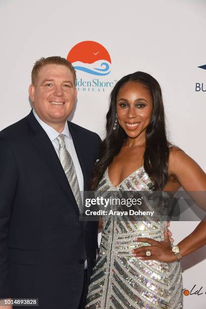 Dana Pump and Leah Pump attend the 18th Annual Harold and Carole Pump Foundation Gala at The Beverly Hilton Hotel on August 10, 2018 in Beverly...