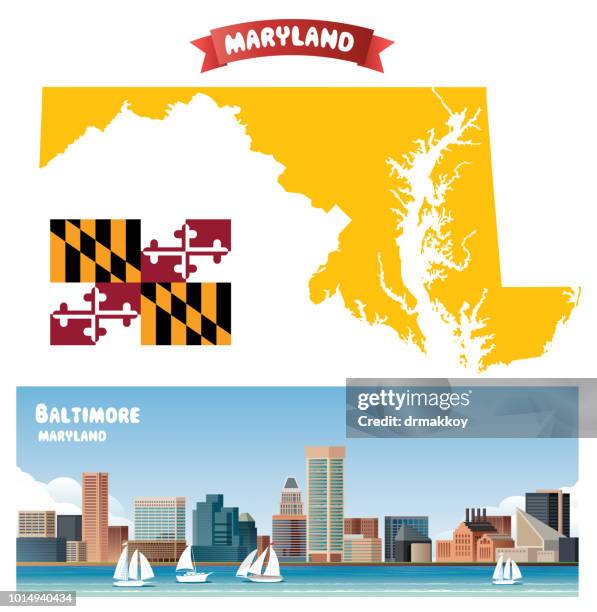 baltimore - chesapeake bay stock illustrations