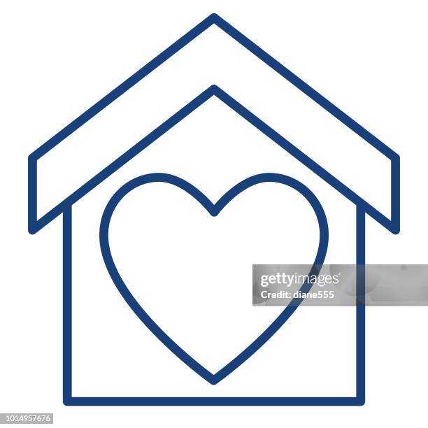 charity and donation thin line icon set - nonprofit stock illustrations