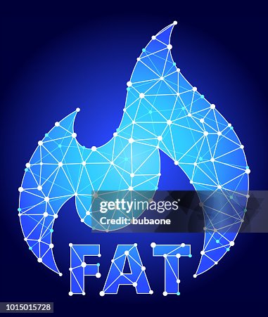 Fat Burning Blue Triangle Node Vector Pattern High-Res Vector Graphic ...