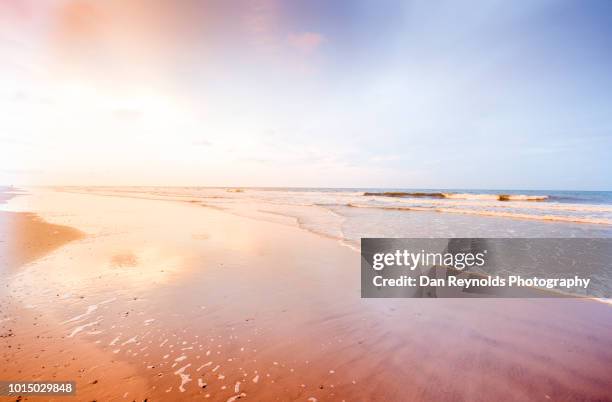 beach sunset copyspace - amelia island stock pictures, royalty-free photos & images