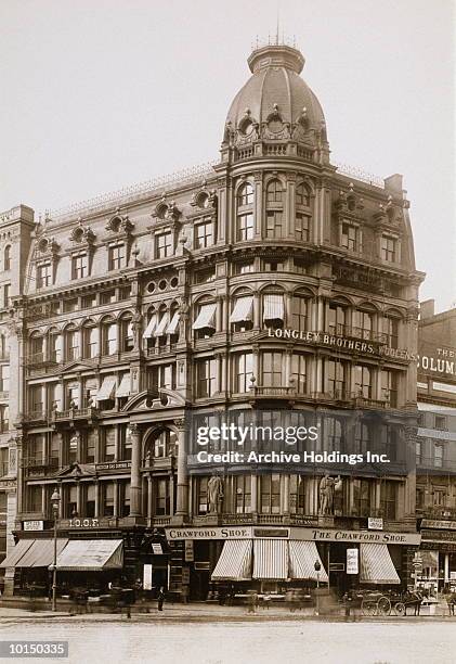 east 14th street, new york city, circa 1898 - 1890s stock pictures, royalty-free photos & images