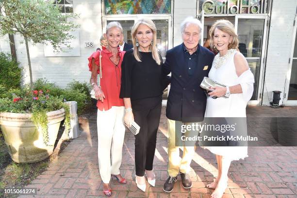 Linda Lindenbaum, Judith RIpka, Herbert Kasper and Adrianne Silver attend the Guild Hall Summer Gala 2018 at Guild Hall on August 10, 2018 in East...