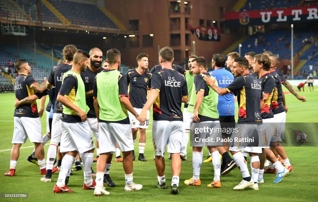 Genoa CFC v Lecce - Coppa Italia