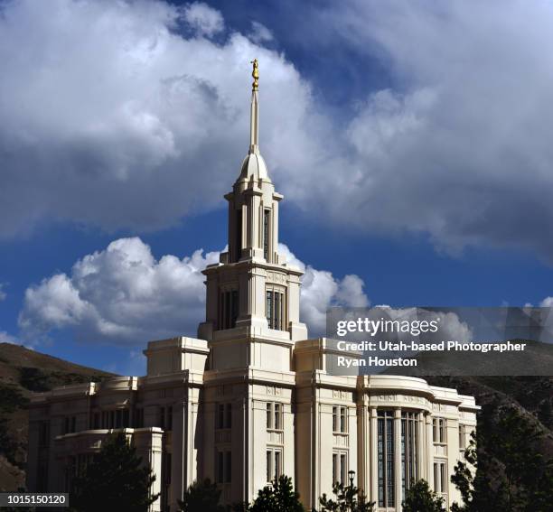 payson utah latter-day saint temple - the church of jesus christ of latter-day saints stock pictures, royalty-free photos & images