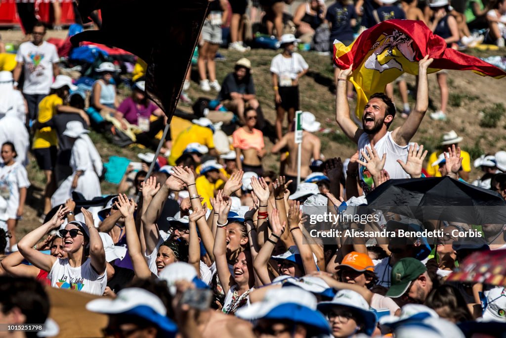 Pope Francis Holds A Prayer Vigil With Young People At Circus Maximus