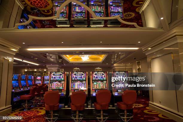 Casino at NagaWorld hotel and entertainment complex August 4, 2018 in Sihanoukville, Cambodia. Chinese money accounted for about 30 percent of...